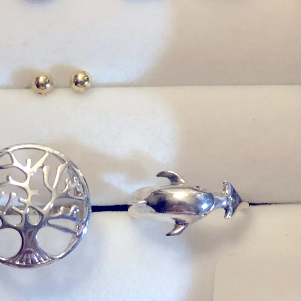 Dolphin Friendship 925 Sterling Silver ocean Ring New